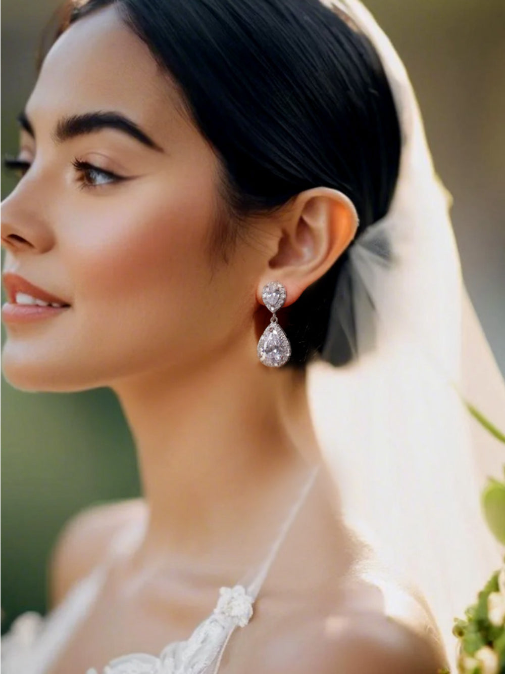 Brinco de Noiva e Festa Gota de Zircônia Bride Boutique