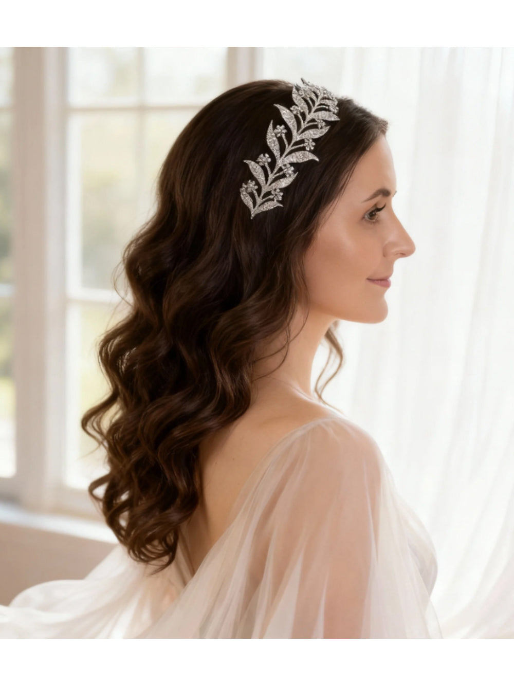 Grinalda de Noiva Headband Floral Bride Boutique