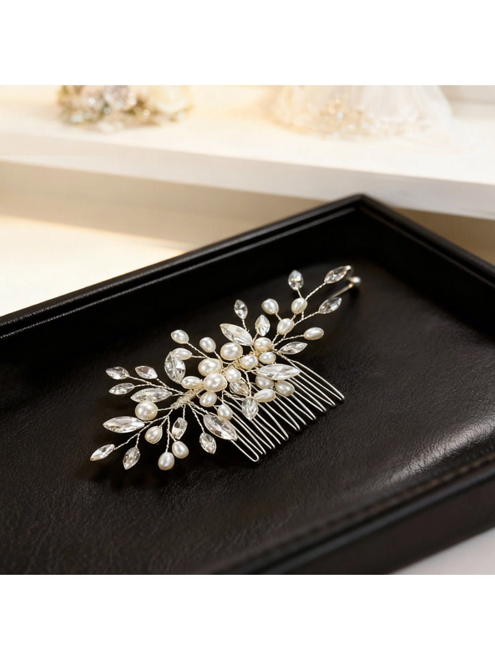 Pente de Noiva Pérolas Abigail Bride Boutique