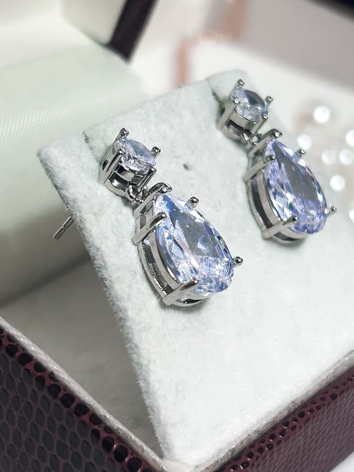 Brinco de Noiva e Festa Gota de Cristal Penelope Bride Boutique