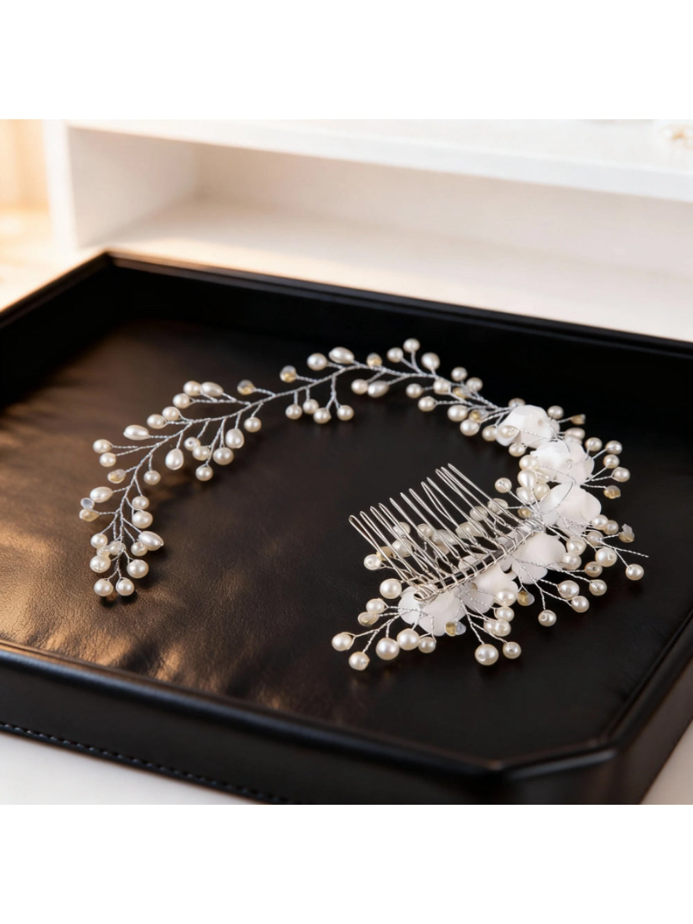 Pente de Noiva Arranjo Floral Iris Bride Boutique