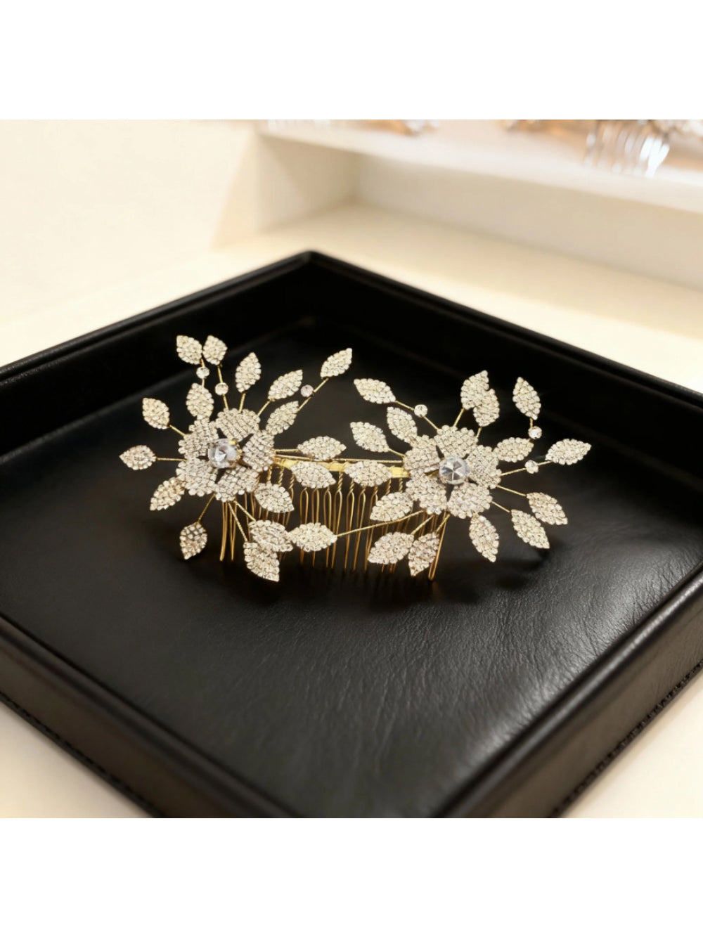 Pente de Noiva Victoria Banho em Rodio Bride Boutique