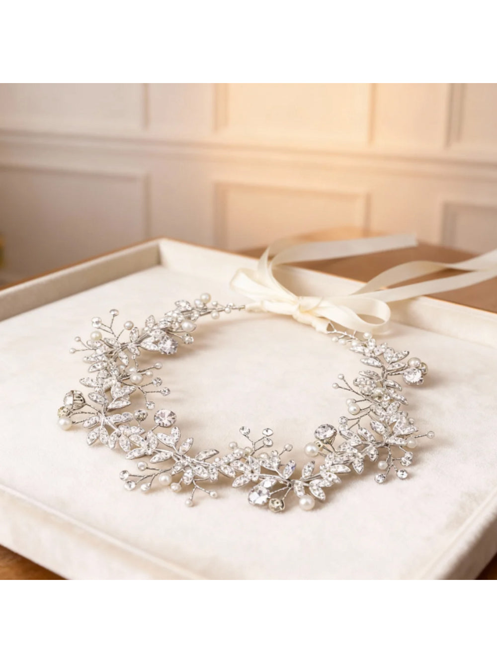 Arranjo Tiara Daminha Alice Bride Boutique