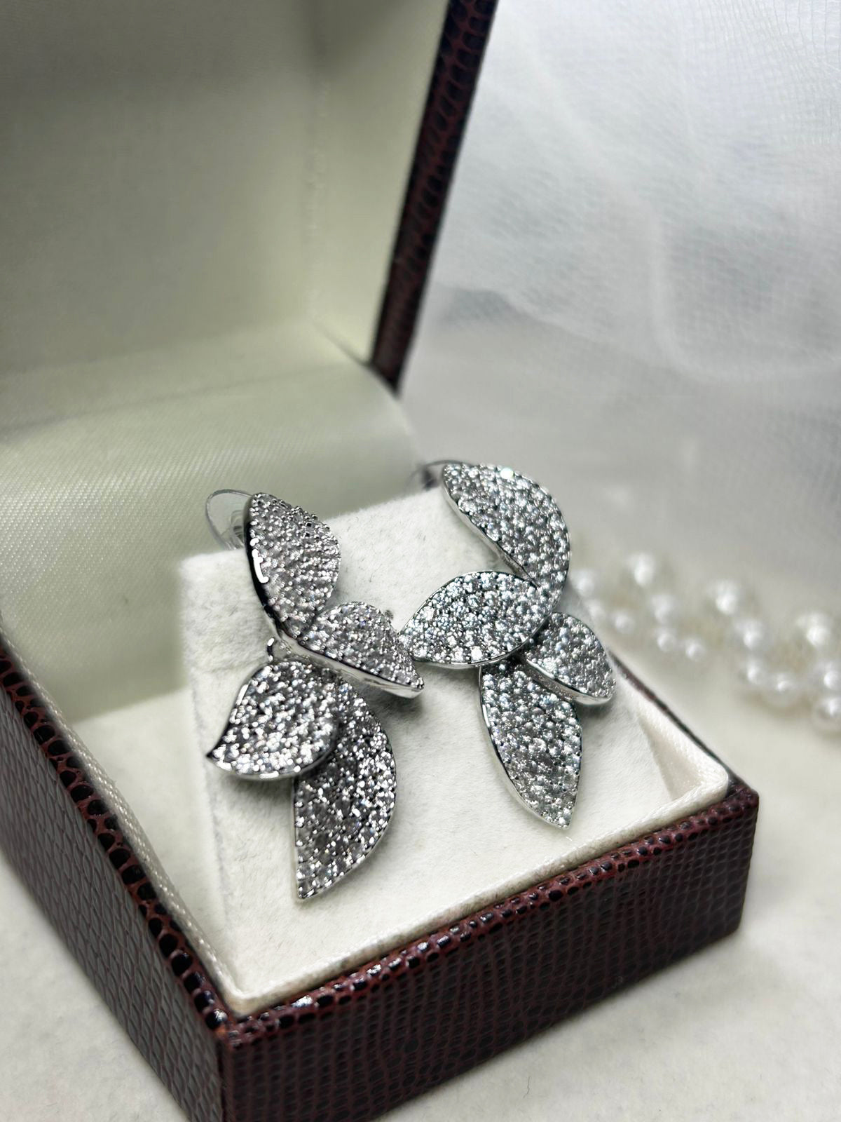Brinco de Noiva e Festa Flor de Zircônia Bride Boutique