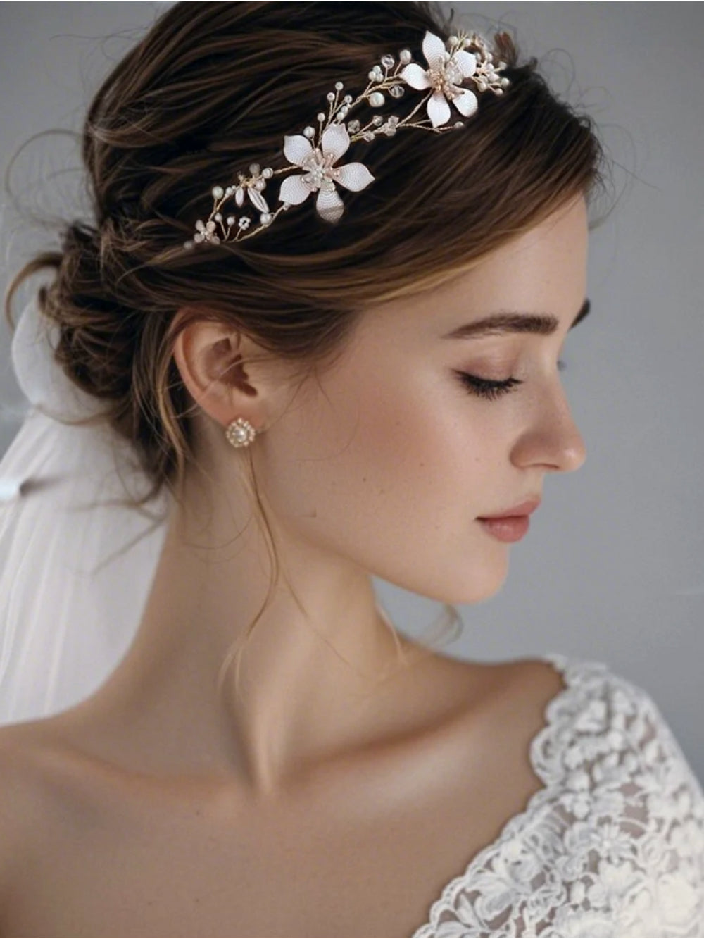 Arranjo de Noiva Grinalda Georgia Bride Boutique