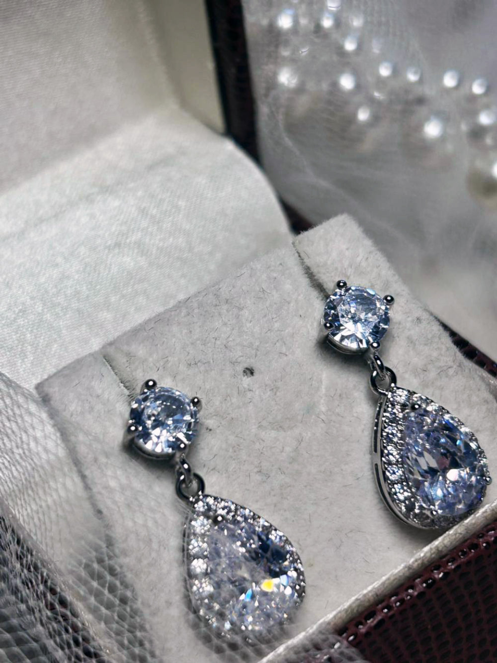 Brinco de Noiva e Festa Gota de Zircônia Delicado Bride Boutique