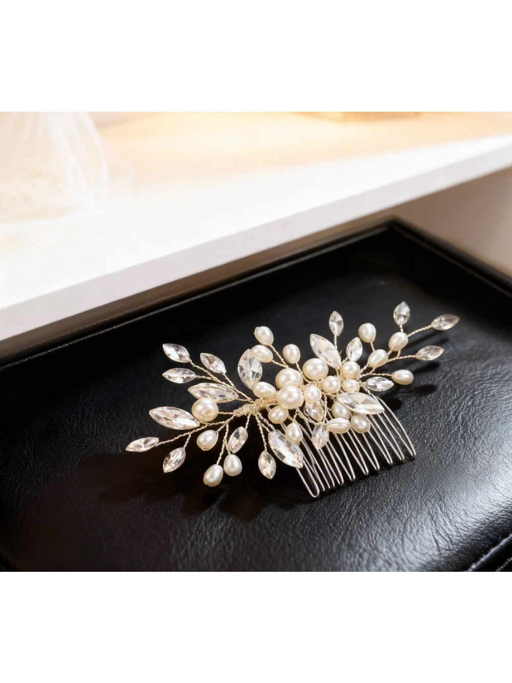 Pente de Noiva Pérolas Abigail Bride Boutique