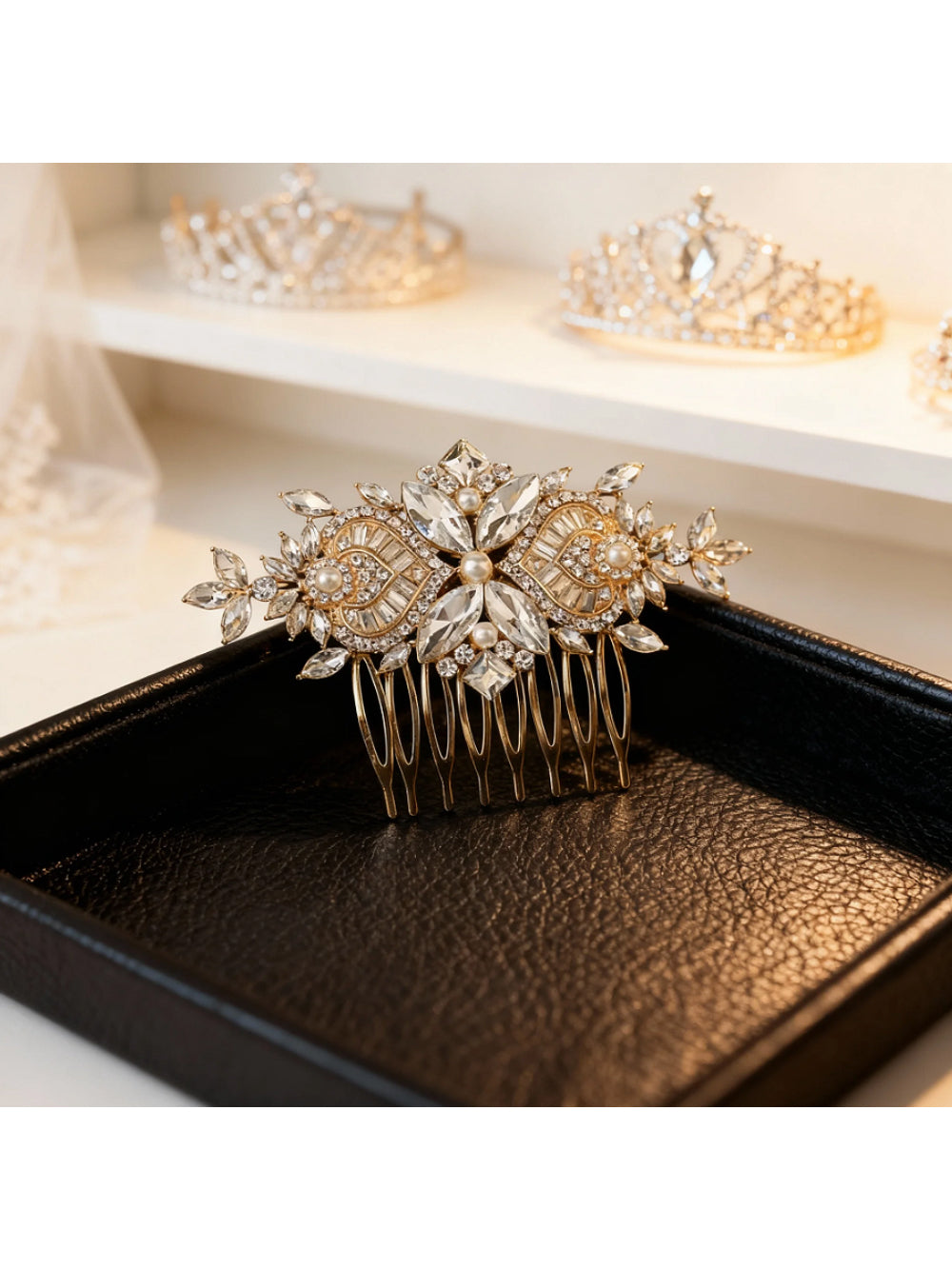 Pente de Noiva Arranjo Ayla Bride Boutique