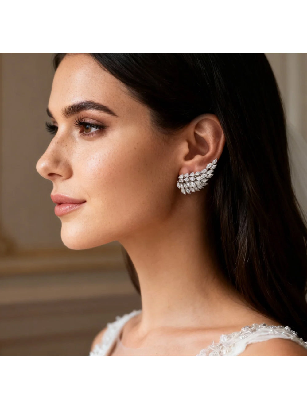 Brinco Ear Cuff de Noiva e Festa Asas de Anjo Bride Boutique