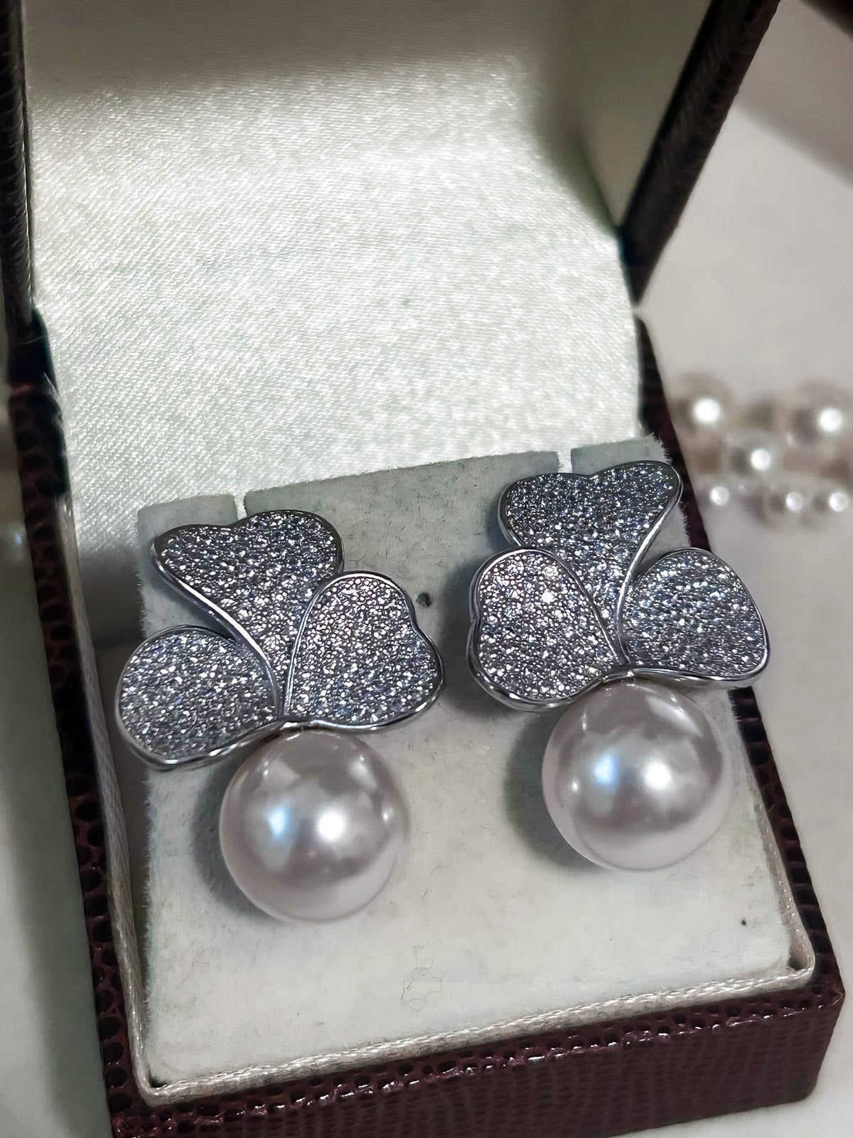 Brinco Flor de Noiva Perola e Zircônia Bride Boutique