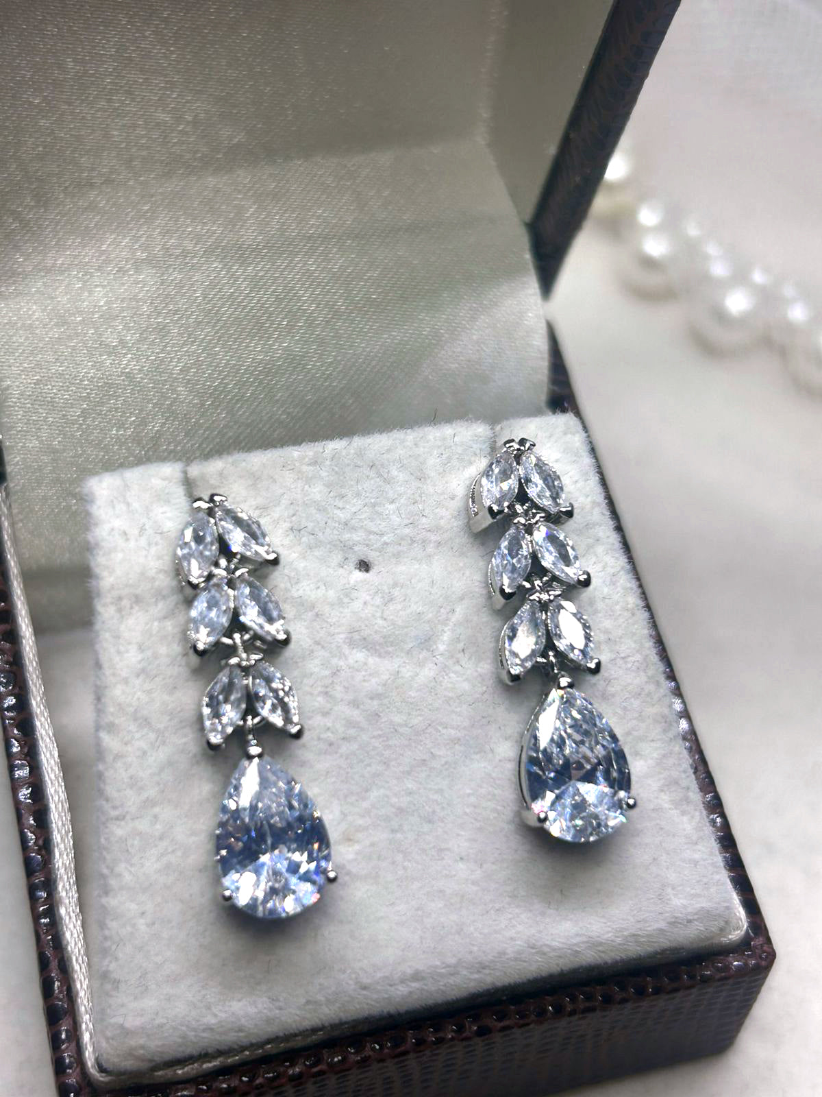 Brinco de Noiva e Festa Navete de Cristal Bride Boutique
