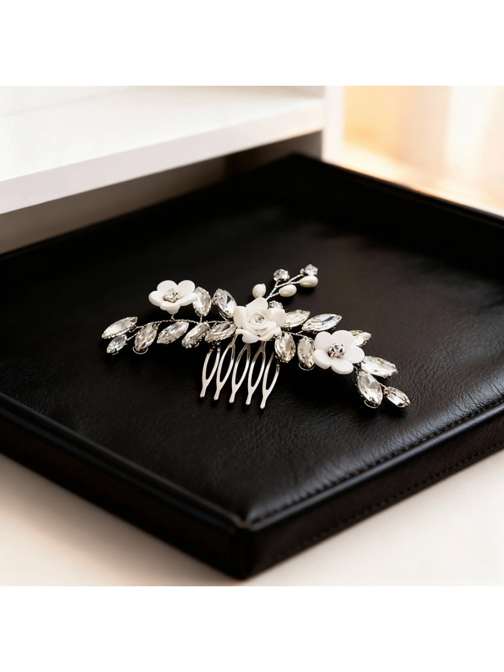 Pente de Noiva Flor de Porcelana Bride Boutique