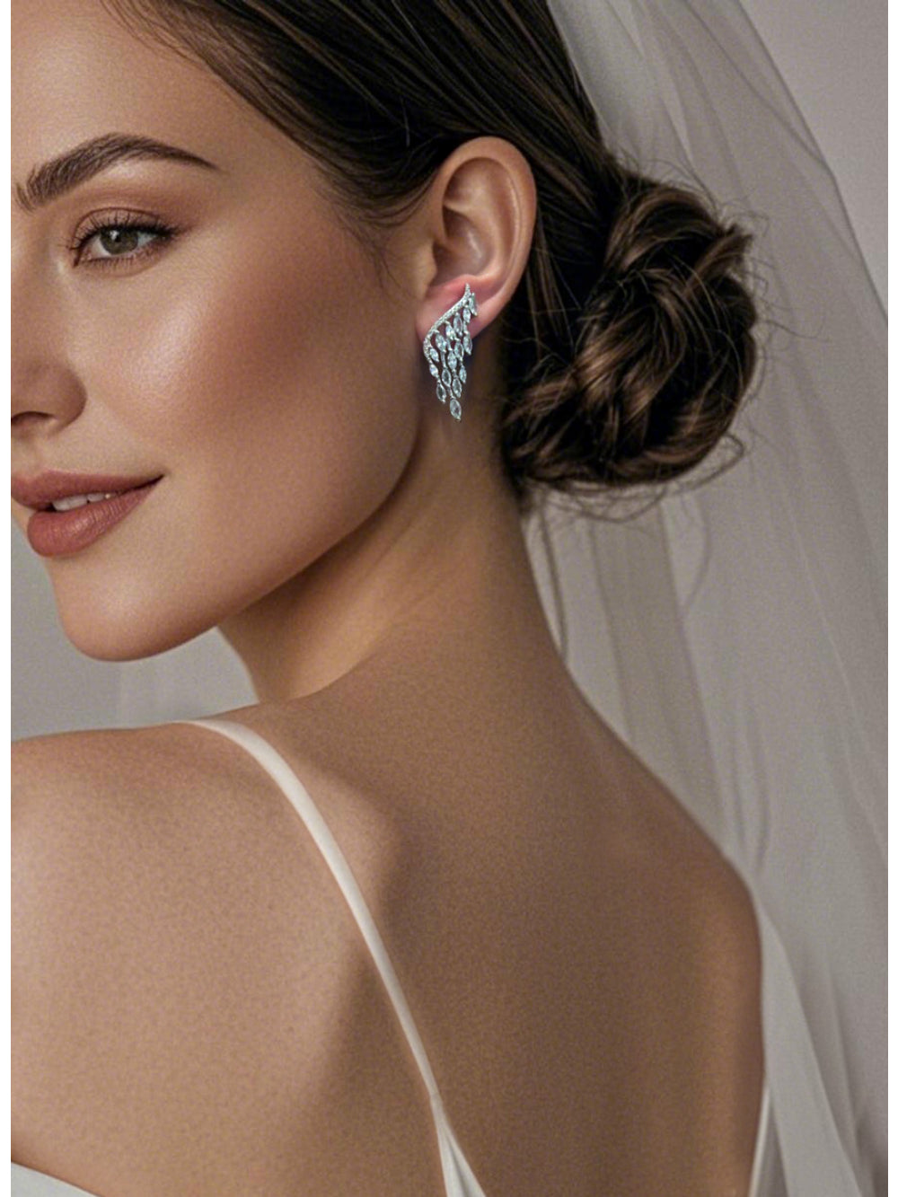 Brinco de Noiva e Festa Asas de Zircônia Bride Boutique