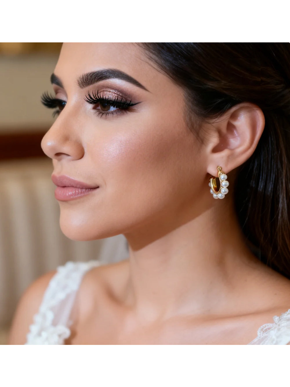 Brinco de Noiva e Festa Argola de Pérola Bride Boutique