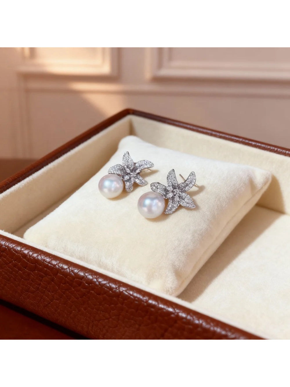 Brinco Flor de Noiva com Pérola Bride Boutique