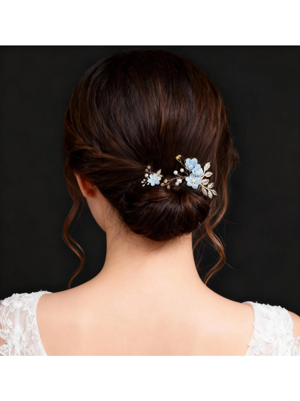 Pente de Noiva + Grampo Flor de Lis Bride Boutique