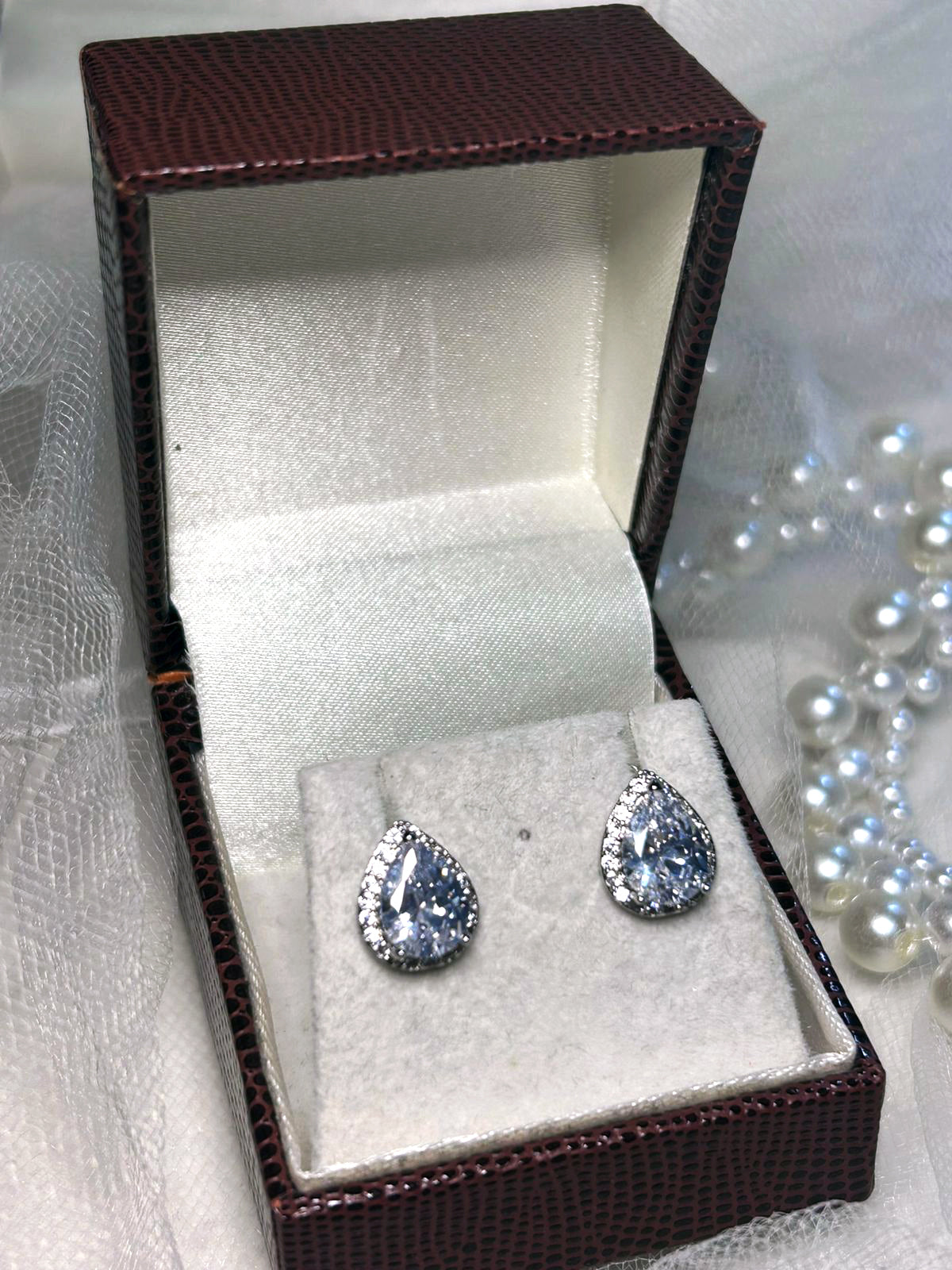 Brinco de Noiva Gota de Zircônia P Bride Boutique