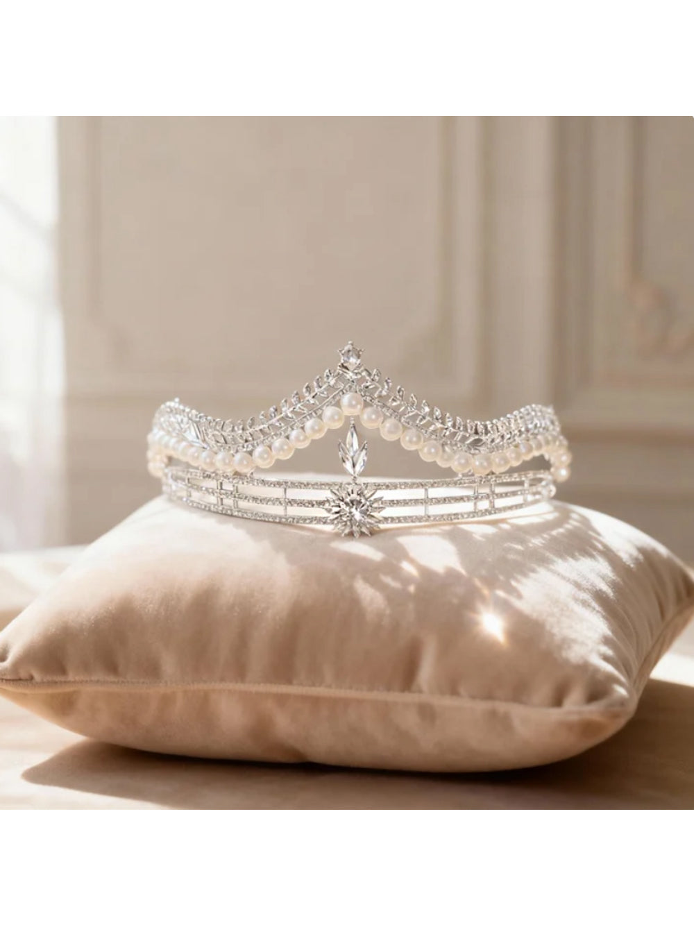 Tiara de Noiva Perola Coroa Alicia Bride Boutique