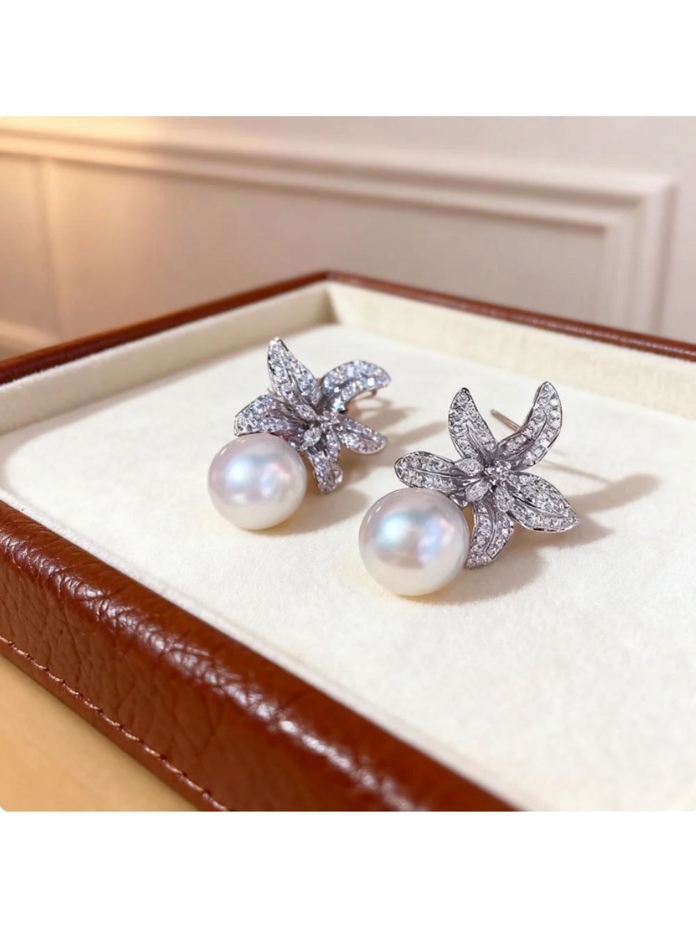 Brinco Flor de Noiva com Pérola Bride Boutique