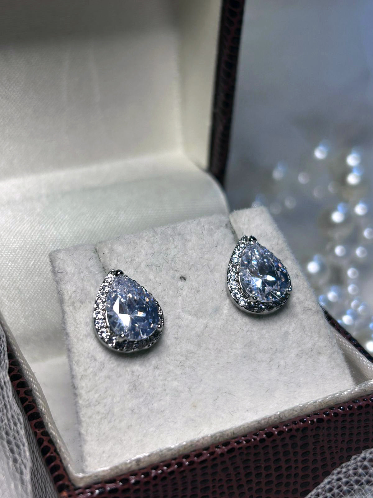 Brinco de Noiva Gota de Zircônia P Bride Boutique