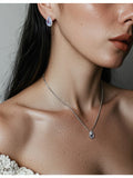 Conjunto de Joias Colar e Brincos Safira Bride Boutique