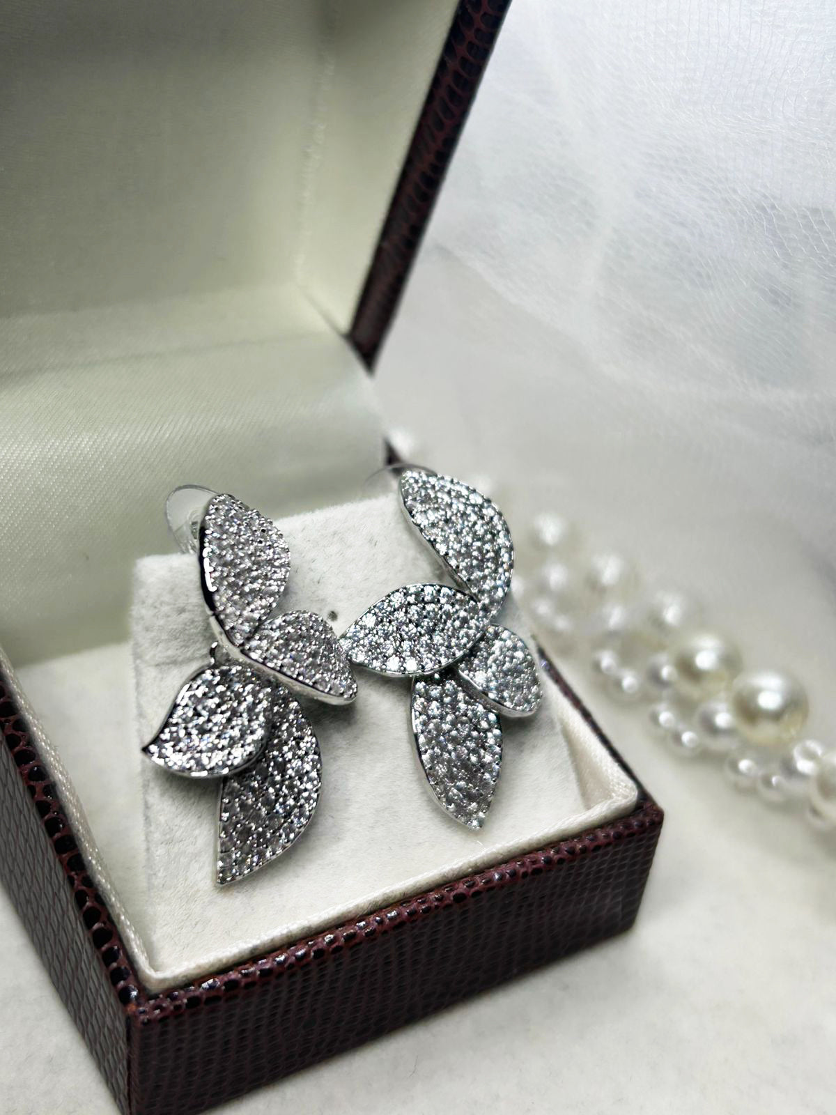 Brinco de Noiva e Festa Flor de Zircônia Bride Boutique
