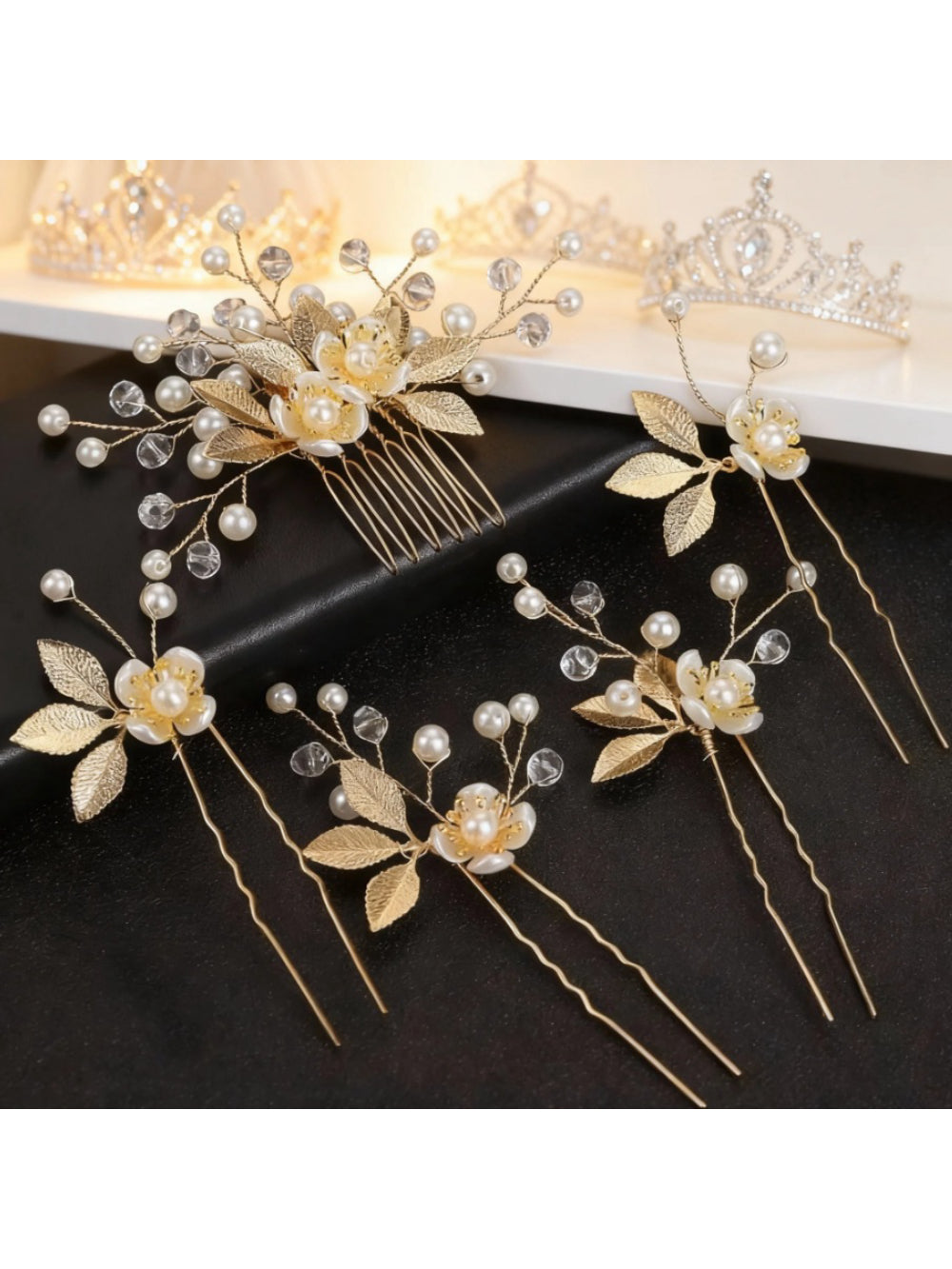 Arranjo de Noiva Conjunto 5 Pentes Bride Boutique