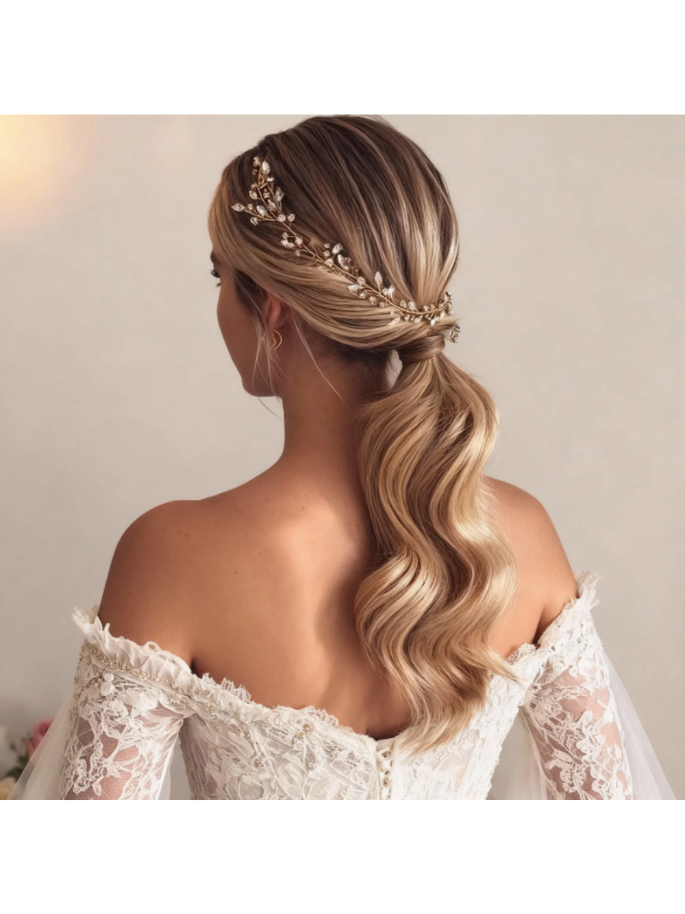 Grinalda de Noiva Arranjo Jasmin Bride Boutique