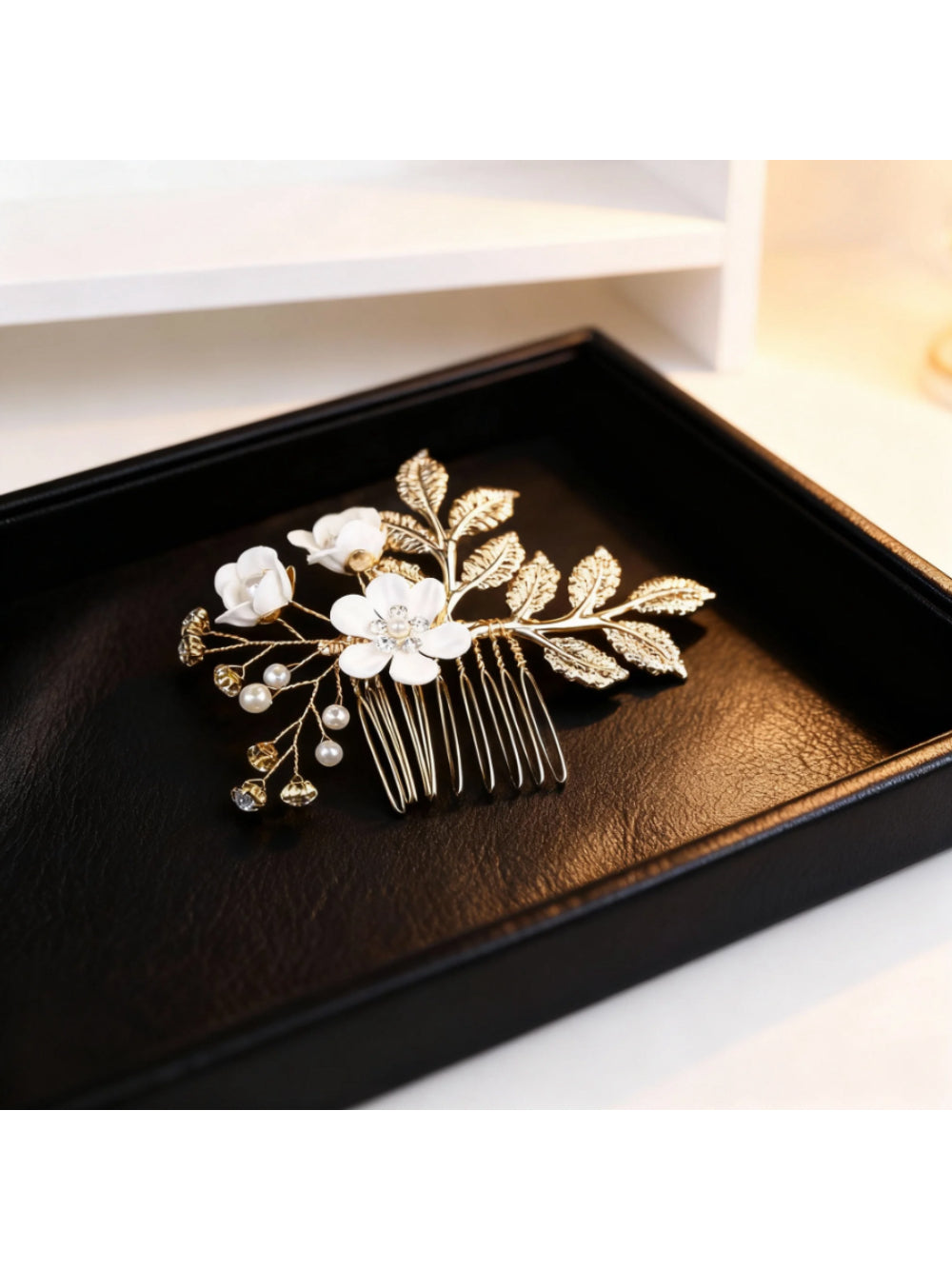 Pente de Noiva + Grampo Flor de Lis Bride Boutique