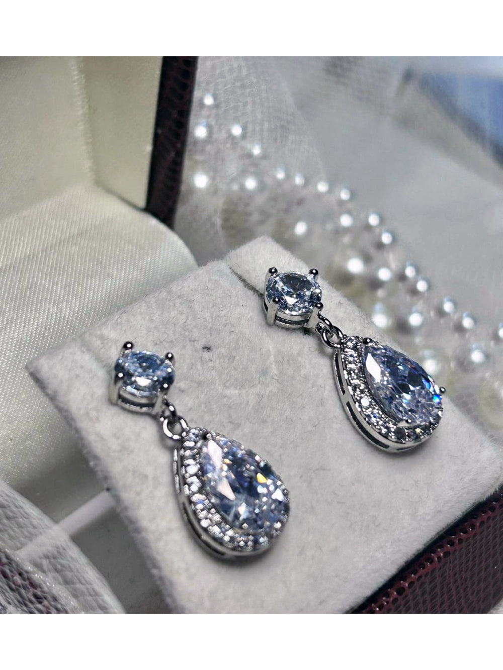 Brinco de Noiva e Festa Gota de Zircônia Delicado Bride Boutique
