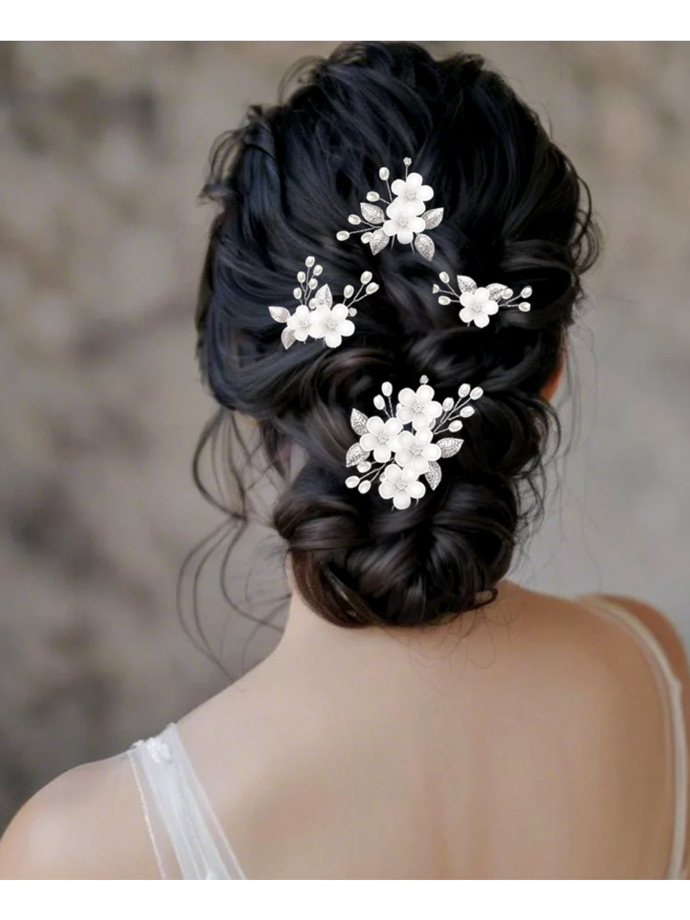 Pente de Noiva Conjunto 5 Pins Hanna Dourado Bride Boutique