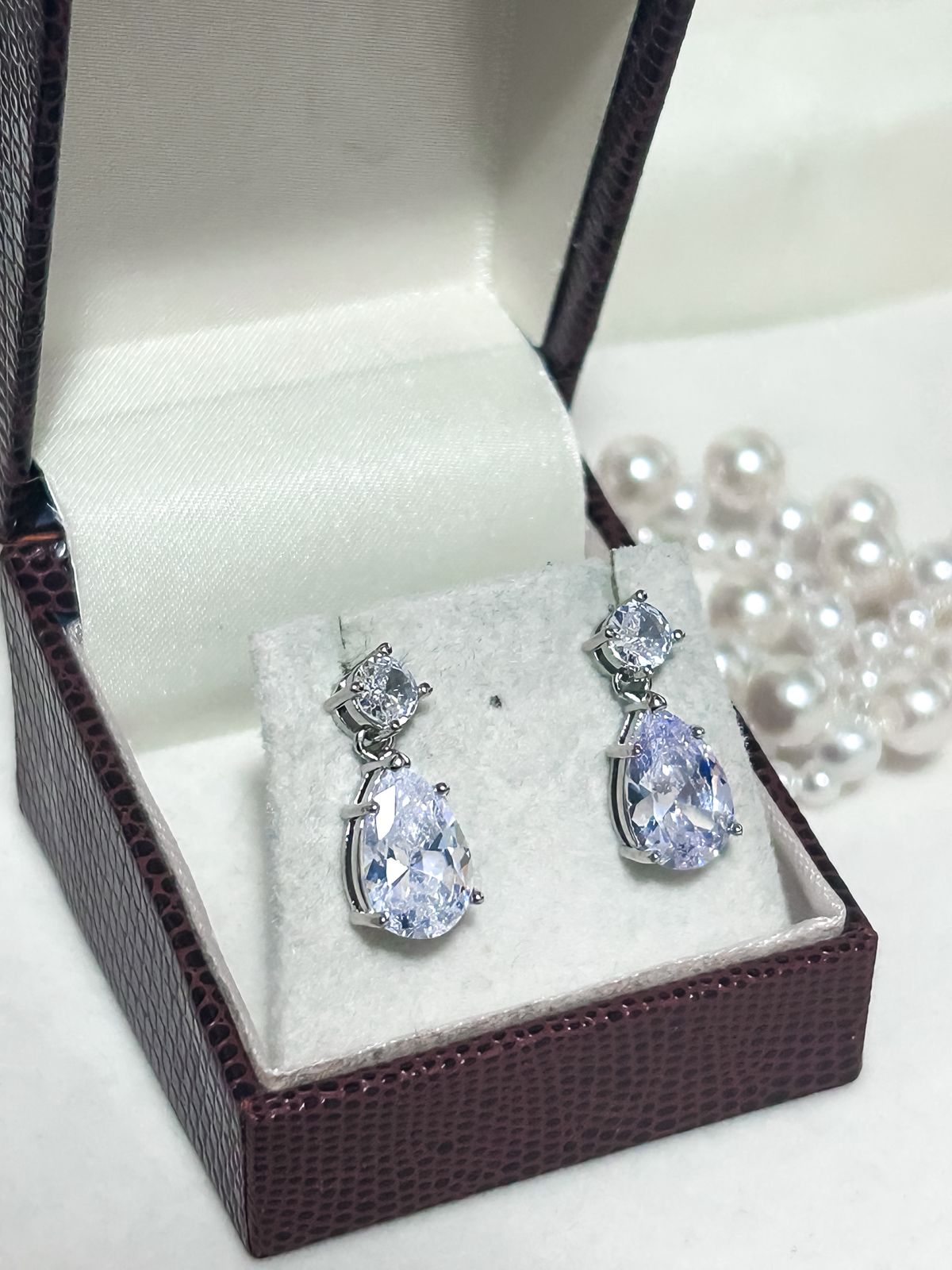 Brinco de Noiva e Festa Gota de Cristal Penelope Bride Boutique