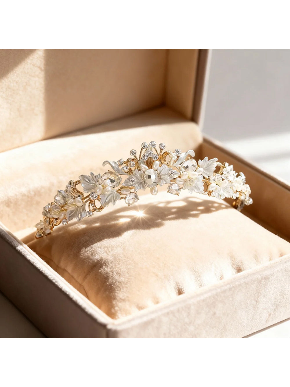 Coroa de Noiva Tiara Floral Maisa Bride Boutique