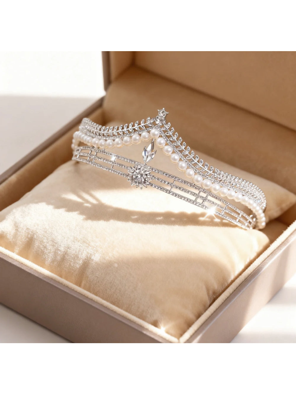 Tiara de Noiva Perola Coroa Alicia Bride Boutique