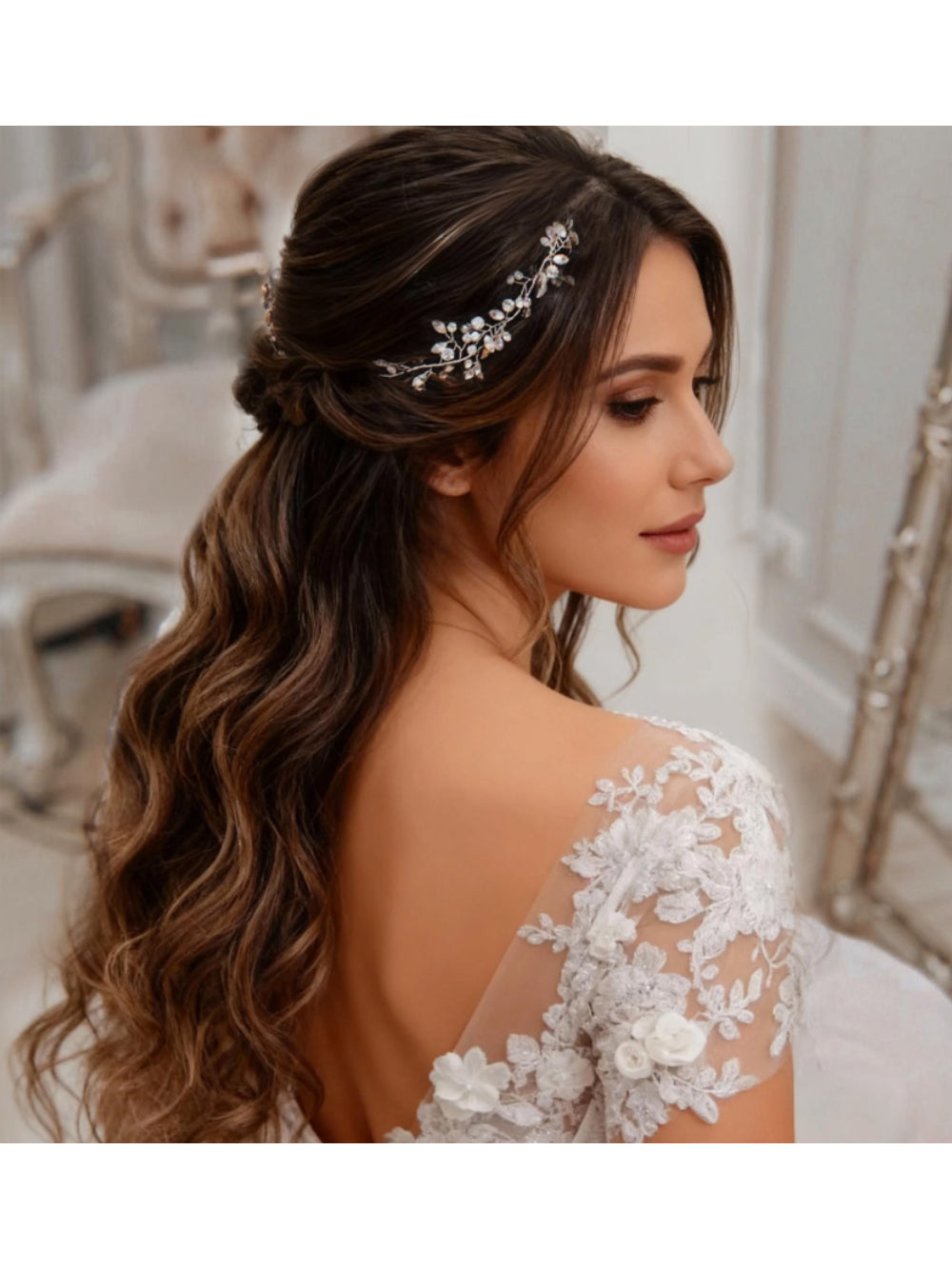 Grinalda de Noiva Elara Bride Boutique