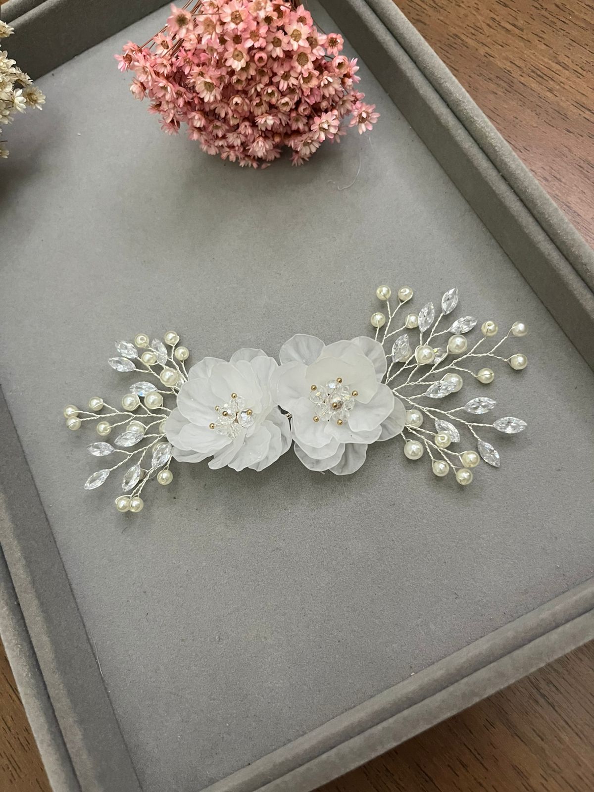 Arranjo Maleável Flores redondas Resina Prigrinaldas