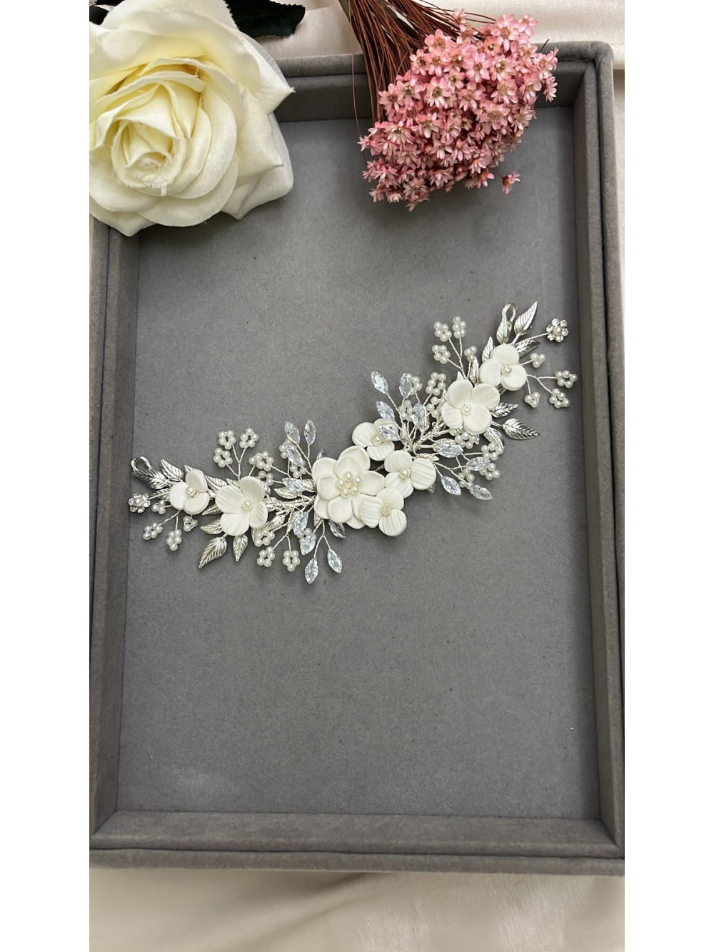 Pente Boho Floral Pri Grinaldas