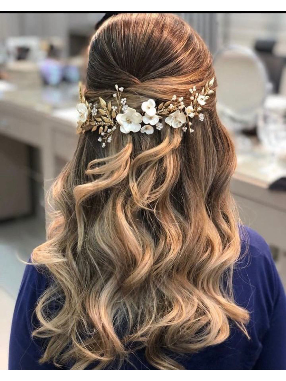Pente Boho Floral Pri Grinaldas