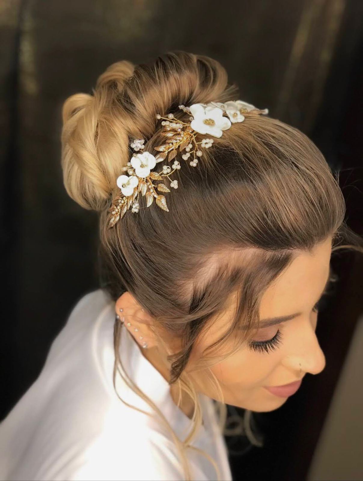 Pente Boho Floral Pri Grinaldas