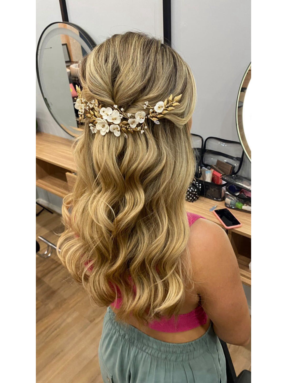 Pente Boho Floral Pri Grinaldas