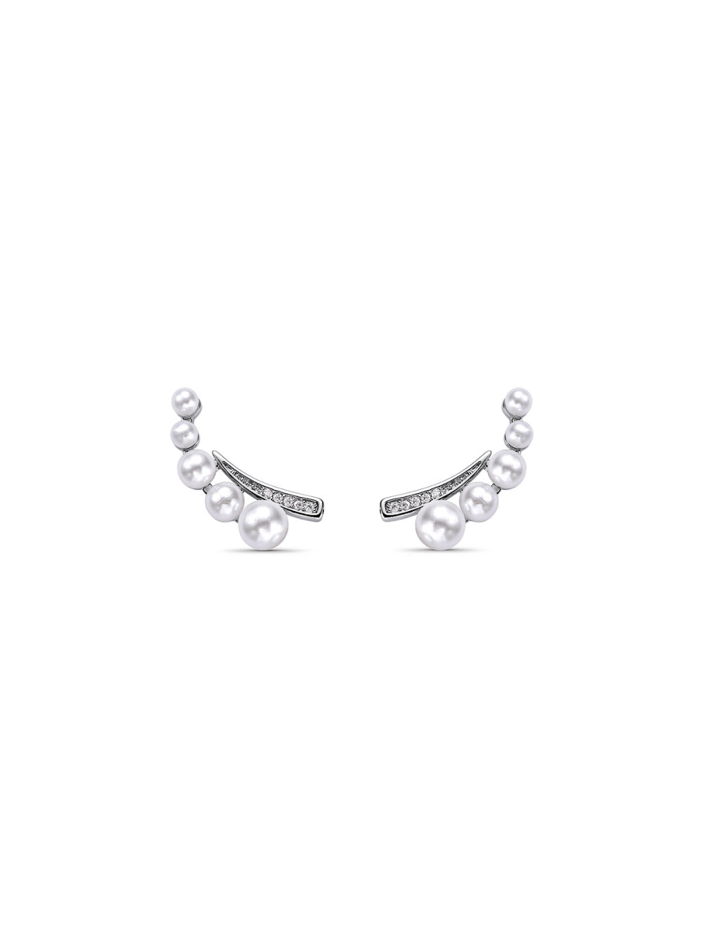 EAR CUFF NOIVA PÉROLAS E CRISTAIS KENDALL