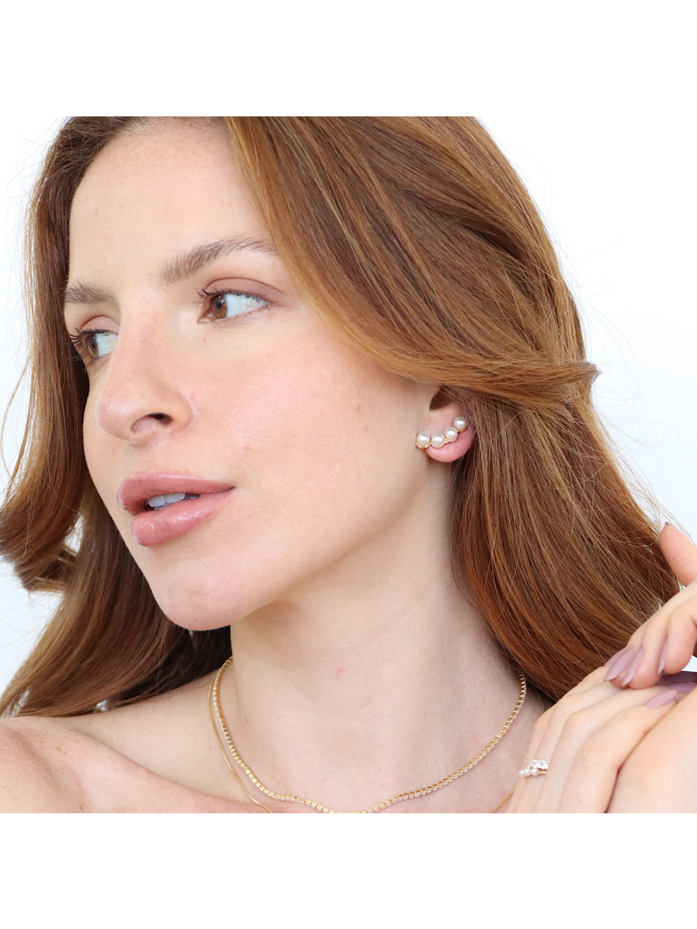 EAR CUFF PÉROLAS SLIM