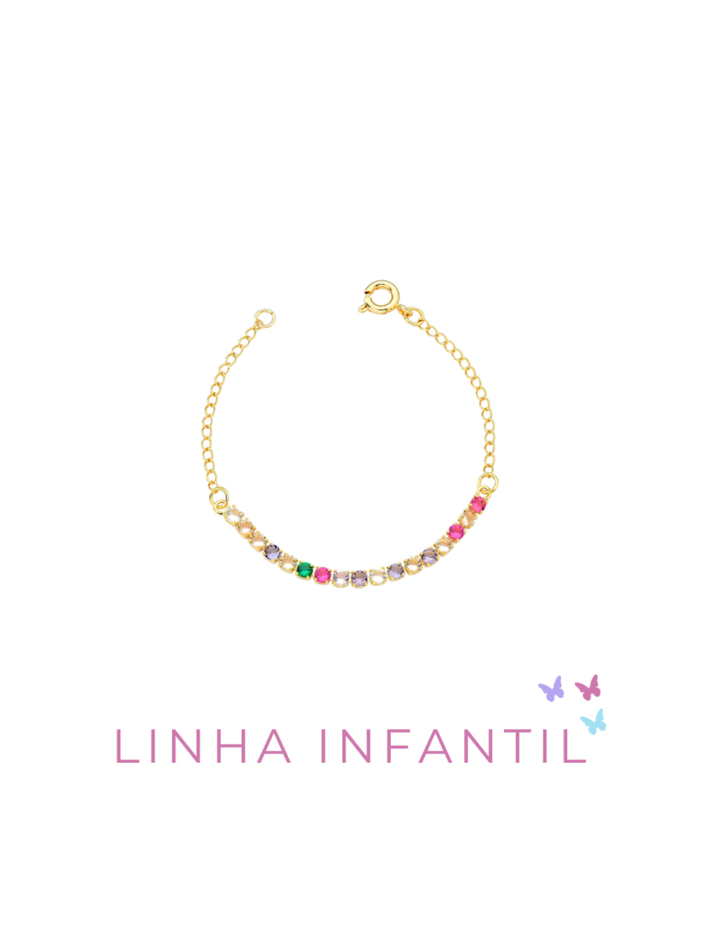 Pulseira Infantil Riviera Colorida Acessórios Blanc