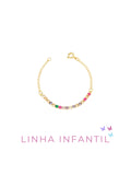 Pulseira Infantil Riviera Colorida Acessórios Blanc