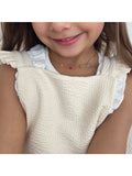 Colar Infantil Cristais Coloridos Acessórios Blanc
