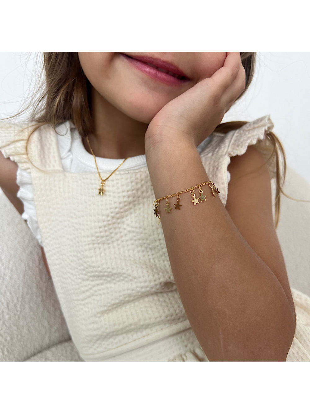 Pulseira Infantil Estrelinhas Acessórios Blanc