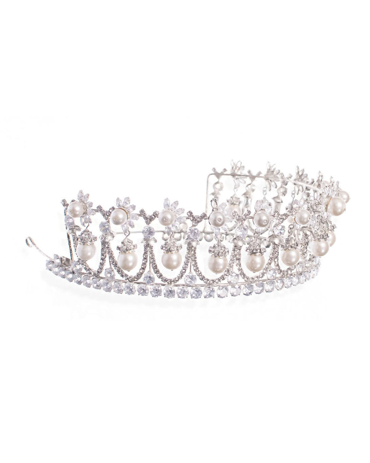 Coroa De Noiva Com Pérolas Catherine Esposar