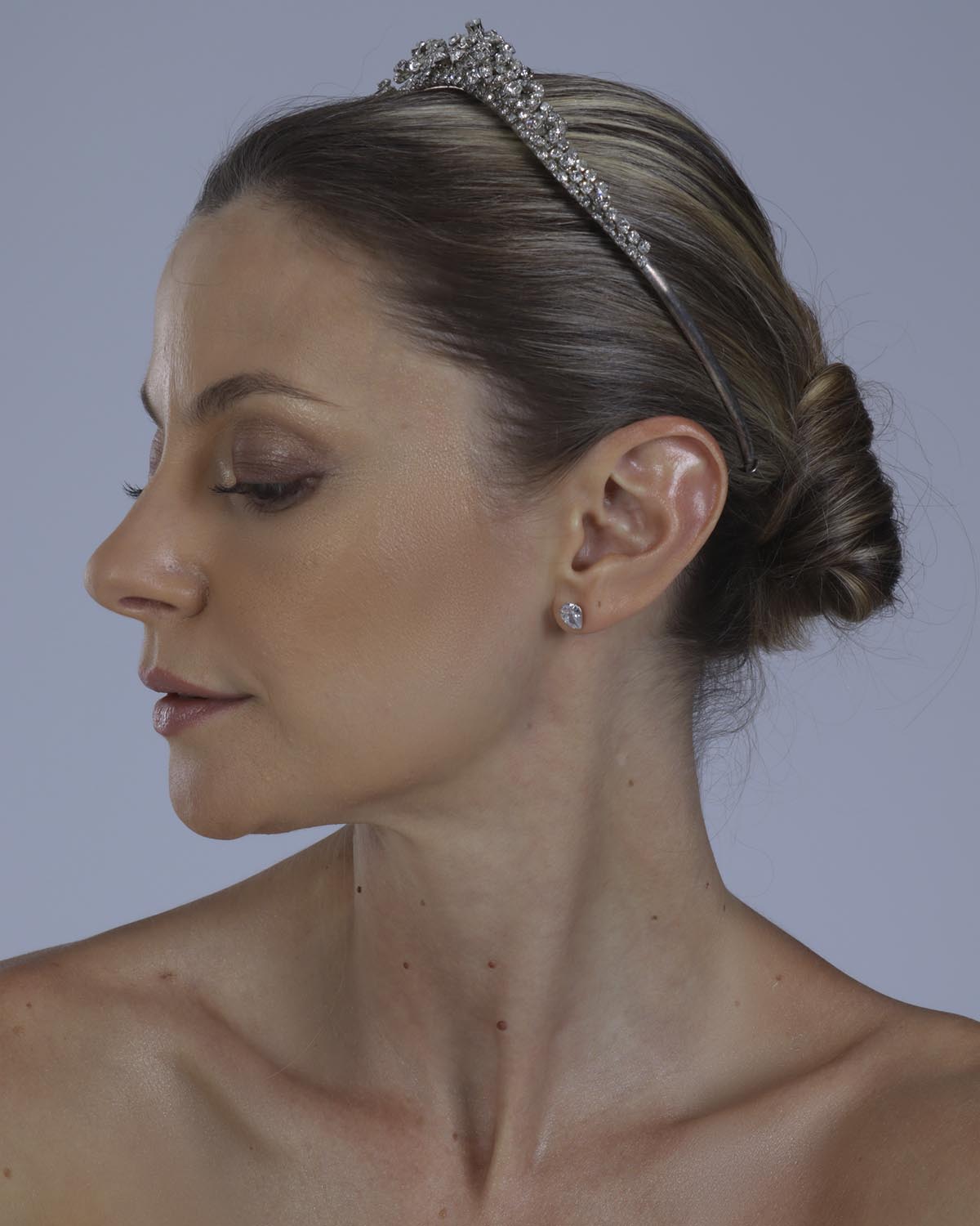 Coroa Noiva Strass Cristais Prata Mav Esposar