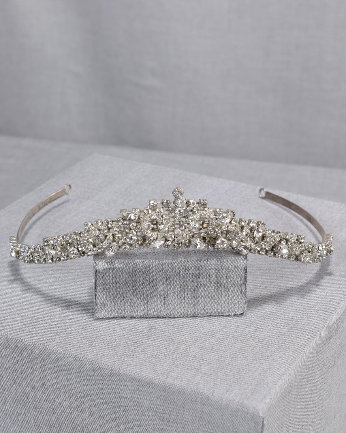 Coroa Noiva Strass Cristais Prata Mav Esposar