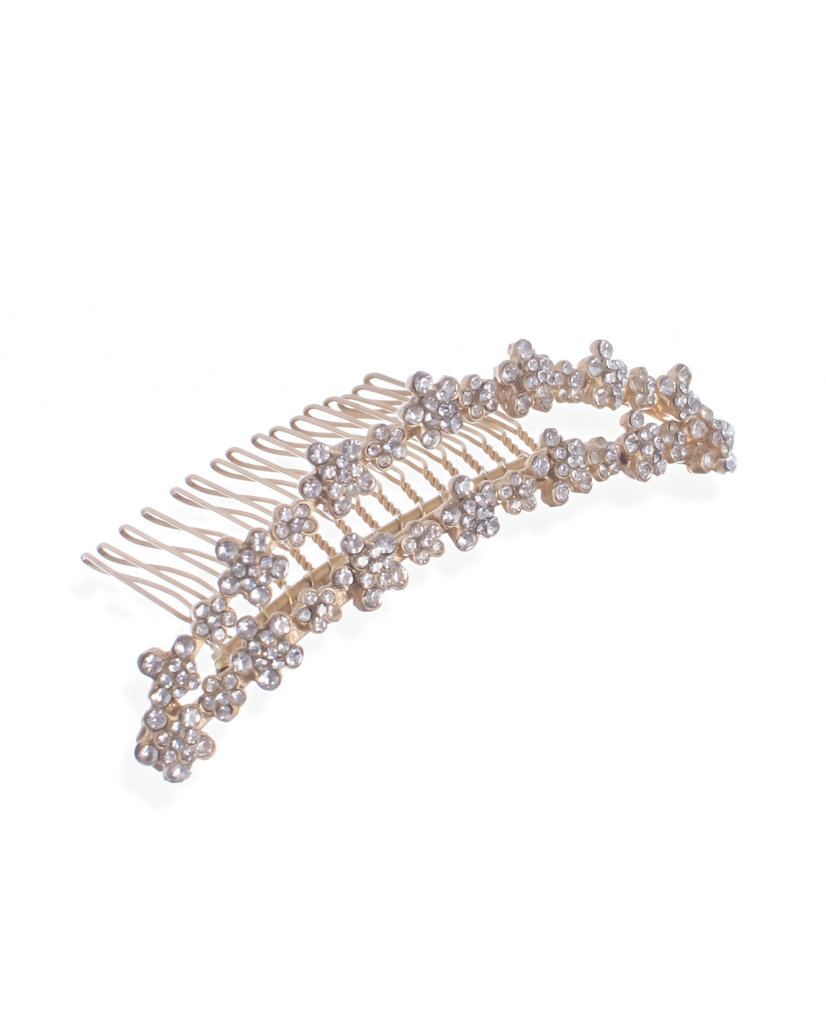 Coroa de Noiva Divina Banho Dourado com Pedras Esposar